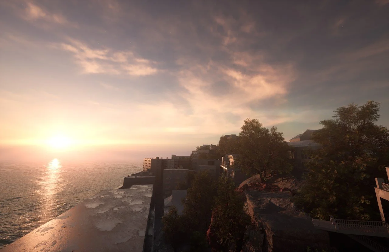 Hashima XR rendering